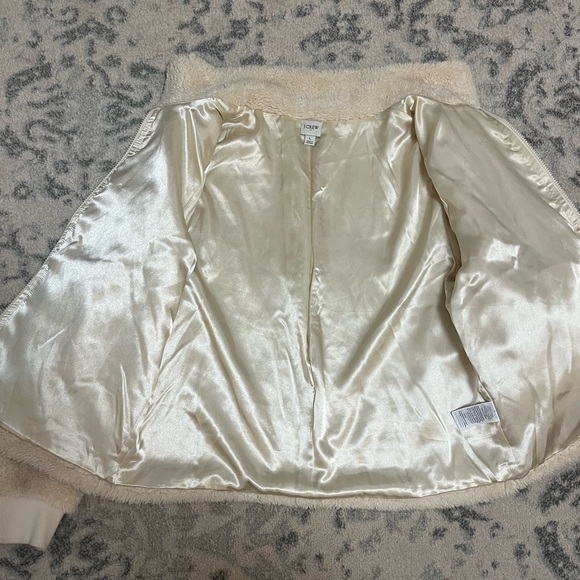 J. Crew cream teddy bear jacket - Picture 2 of 3